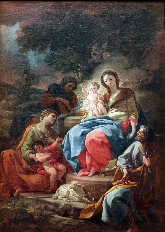 Sacra Famiglia coi ss.Elisabetta, Giovannino, Anna e Gioacchino - Pinacoteca Provinciale di Bari